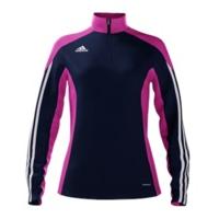 adidas Mi Team 14 Plain Quarter Zip - Womens - New Navy/Intense Pink/White