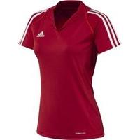 adidas t12 climacool polo womens red uk size 8