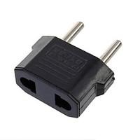 Adapter Plug US To EU LS142 US To EU Power Travel Plug Charger Adapter Black