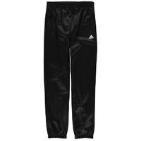 adidas tapered three stripe polyester track pant junior boys