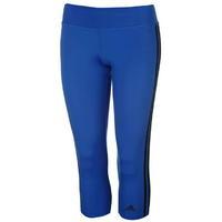 adidas 3 Stripe Three Quarter Tights Ladies