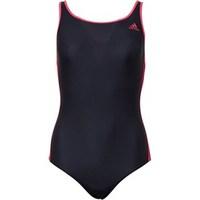 adidas womens infinitex 3 stripe one piece swimsuit blackvivid berry