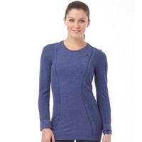 adidas Womens Adistar Wool Primeknit Long Sleeve Running Top Midnight Indigo