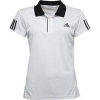 adidas Womens Club 3 Stripe ClimaCool Tennis Polo White/Black