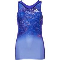 adidas Womens Adizero 3-Stripe Running Support Vest Night Flash/White