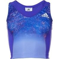 adidas womens adizero 3 stripe long sports bra top night flashwhite