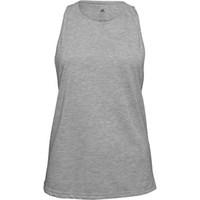 adidas Womens ClimaLite Deep Armhole Tank Medium Grey/Metallic Silver