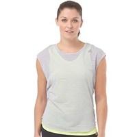 adidas womens run climalite layered running top onixfrozen yellow