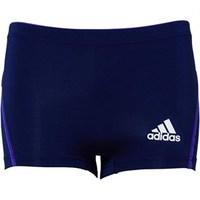 adidas Womens Adizero 3 Stripe Running Boxer Brief Shorts Marine Blue