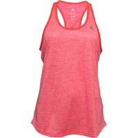 adidas Womens ClimaLite Keyhole Tank Shock Red/Metallic Silver