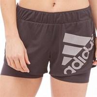adidas Womens M10 Cooler ClimaLite 2 IN 1 Running Shorts Utility Black