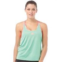 adidas womens club trend climacool tennis tank green glowsun glow