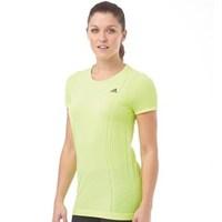 adidas womens adistar wool primeknit running top solar yellow