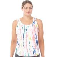 adidas womens stellasport tie dye tank whitebright yellow