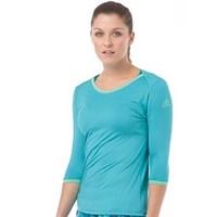 adidas Womens X Stella McCartney Barricade Climalite 3/4 Sleeve Tennis Shock Green/Green Glow