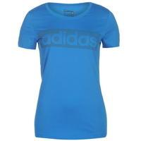 adidas linear tshirt womens