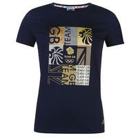 adidas Team GB Foil T Shirt Ladies