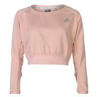 adidas aktiv cropped pullover jumper ladies