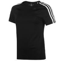 adidas D2M 3 Stripe T Shirt Ladies