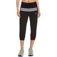 adidas ct capri womens cropped trousers in black