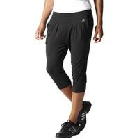 adidas spu drapy pant womens cropped trousers in black