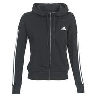 adidas ess 3s fz hd womens sweatshirt in black