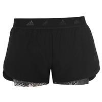 adidas 2 in 1 AOP Shorts Ladies