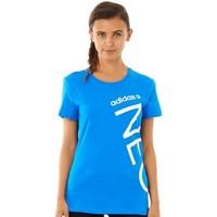 adidas Neo Logo women\'s T shirt in blue