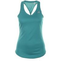 adidas run tank w womens vest top in green