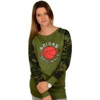 adidas Bball Dress women\'s Sweater in green