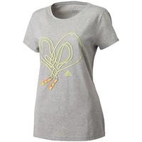 adidas Heart Tee Q12 women\'s T shirt in grey