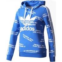 adidas BJ8380 Sweatshirt Women Blue women\'s Cardigans in blue