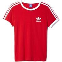 adidas ay4620 t shirt women womens t shirt in red