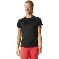 adidas design 2 move loose tee womens t shirt in multicolour