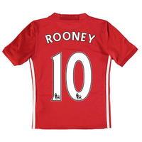 adidas Manchester United Rooney Home Shirt 2016 2017 Junior