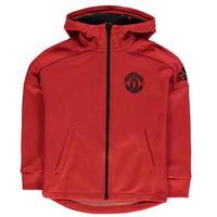 adidas Manchester United FC Full Zipped Hoody Junior Boys