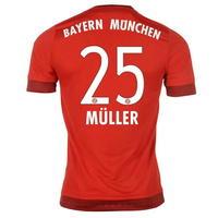 adidas Bayern Munich Home Shirt Muller 2015 2016 Junior
