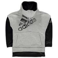 adidas urban football quarter zip sweatshirt junior boys