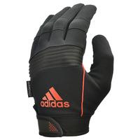 adidas performance full finger gloves blackorange m