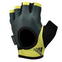 adidas Half Finger Ladies Fitness Gloves - Black/Yellow, S