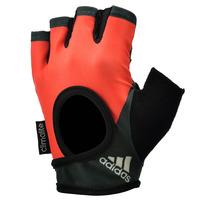 adidas Half Finger Ladies Fitness Gloves - Orange/Black, S