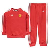 adidas manchester united fc jogger suit infants