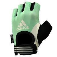 adidas Half Finger Ladies Fitness Gloves - Green, S