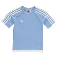 adidas 3 stripe estro t shirt junior boys