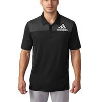 Adidas 2016 Big Logo Dot Print Polo - Black/Clear Grey