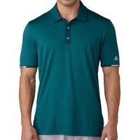 Adidas 2017 Climachill Tonal Stripe Polo - Rich Green