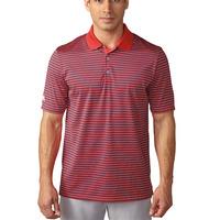 adidas 2016 tournament 3 colour stripe polo shock red