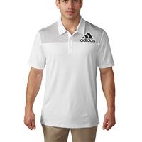 adidas 2016 big logo dot print polo whiteblack