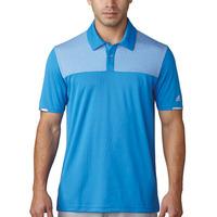 Adidas 2017 Climachill Heather Block Polo - Blast Blue