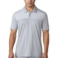 adidas 2017 climachill heather block polo mid grey